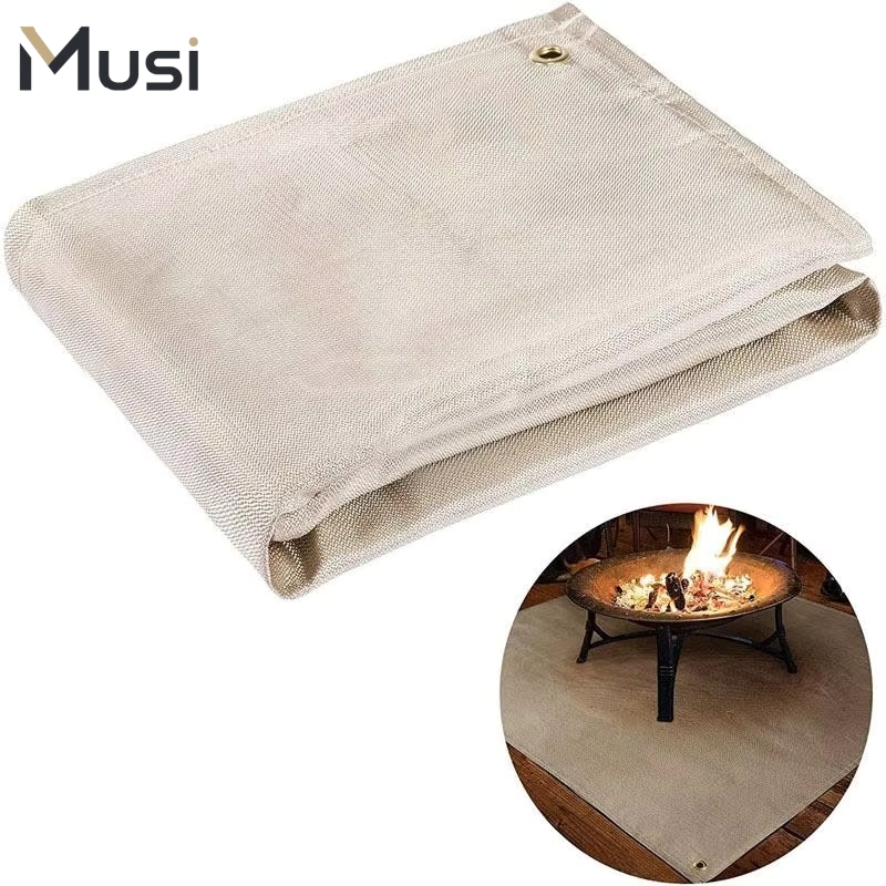 Heat Resistant Mat - BBQグリルマット 耐火断熱パッド 耐熱キャンプマット 防火ブランケット アウトドアバーベキューピクニック調理用