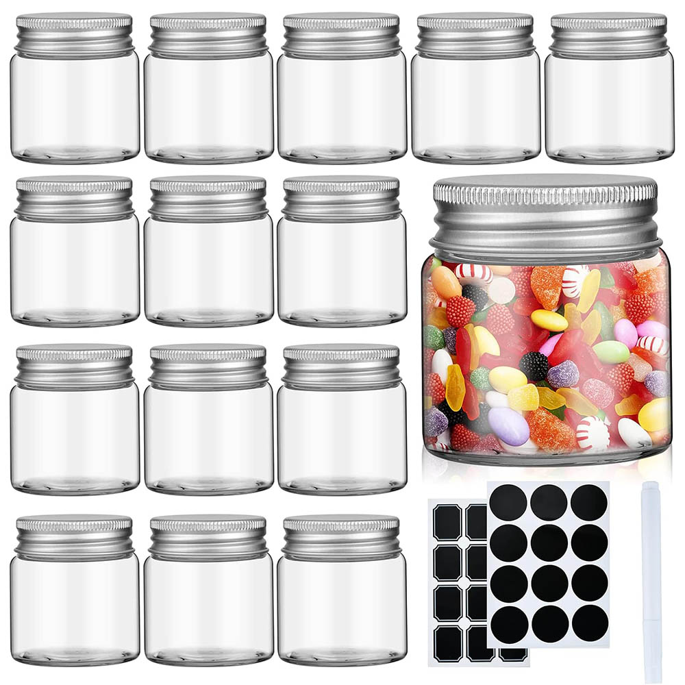 Mason Jar 8Oz - 2オンス ミニメイソンジャー、蓋付き広口透明ガラスジャー、食品保存、スパイス、ジャム、蜂蜜、ゼリー用の優れたシーリングメイソン缶詰