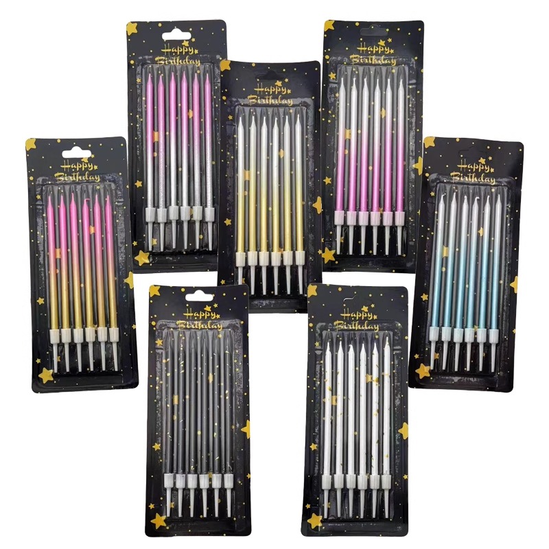 Candle Supply - 30/50 ボックスグラデーションカラー誕生日キャンドルケーキベーキングデコレーション結婚記念日パーティー用品卸売