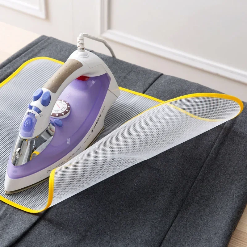 Heat Resistant Mat - 2PC 耐熱アイロン縫製メッシュ布保護絶縁パッド家庭用アイロン台マット熱傷防止ツールランダムカラー