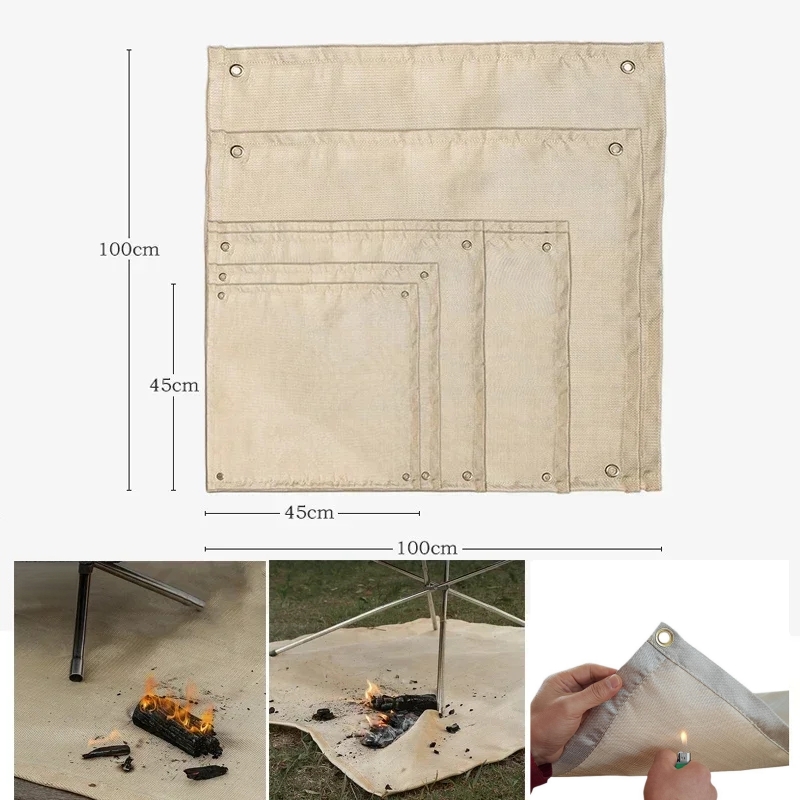 キャンプ用耐火マット 耐熱ブランケット アウトドアファイヤー - Heat Resistant Mat のレビューと価格