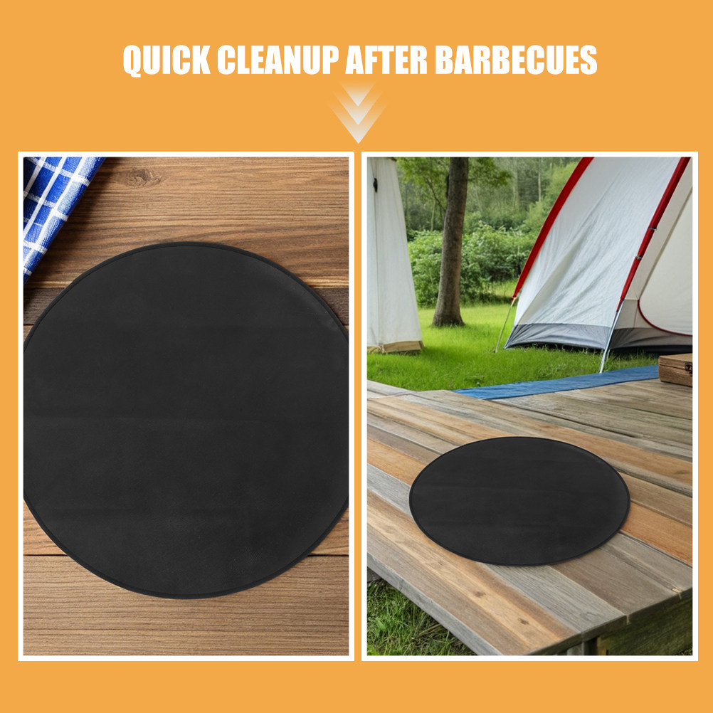 丸型耐火BBQマット 24インチ 耐熱性 アウトドアグリルパ - Heat Resistant Mat のレビューと価格