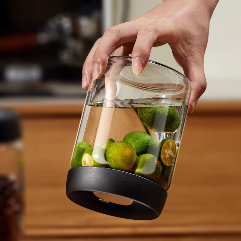真空密閉タンクコーヒー豆保存ガラス瓶透明食品保存瓶防湿エキス - Mason Jar 8Oz のレビューと価格