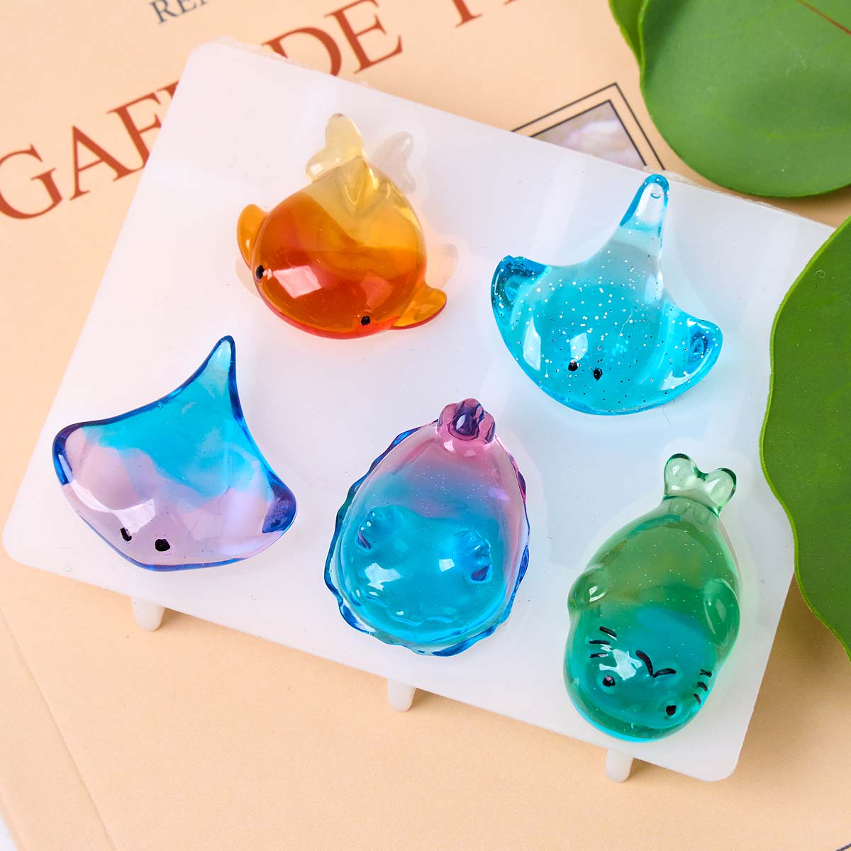3Dヒーリング可愛いマンタ鯨シリコンモールドDIYキーホルダ - Candle Sachet のレビューと価格
