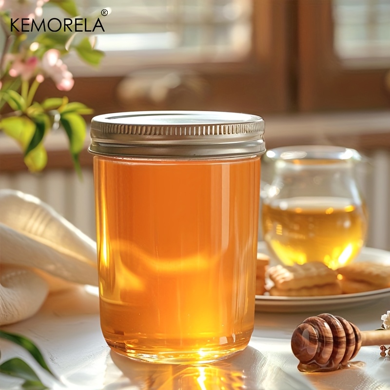 KEMORELA 4個入り メイソンジャー 350ml 蓋付 - Mason Jar 8Oz のレビューと価格
