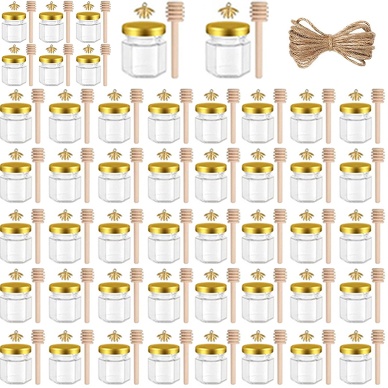 12/24/36/48個入りミニガラス製ハニーポットセット、 - Mason Jar 8Oz のレビューと価格
